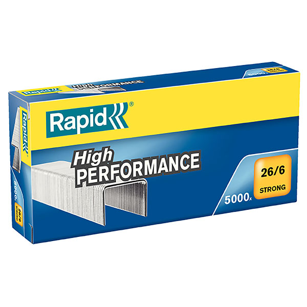 Rapid 26/6 Staples Box 5000.
